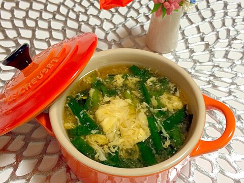 美味しい簡単ニラ玉スープ